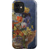 Tabby Cat with Flowers by Nene Thomas iPhone 12 Impact Case