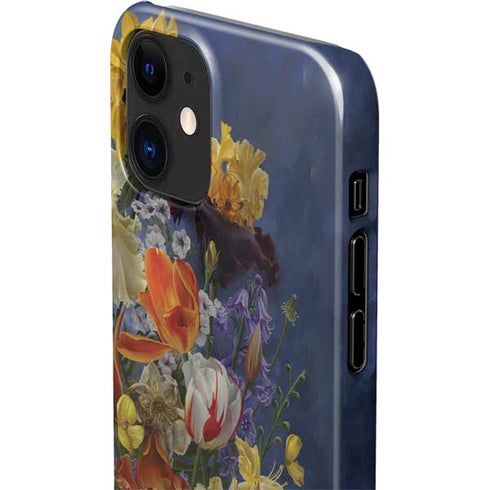 Tabby Cat with Flowers by Nene Thomas iPhone 12 Mini Lite Case
