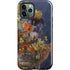 Tabby Cat with Flowers by Nene Thomas iPhone 12 Pro Impact Case