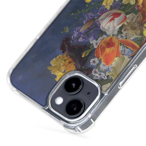Tabby Cat with Flowers by Nene Thomas iPhone 13 MagSafe Case