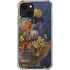 Tabby Cat with Flowers by Nene Thomas iPhone 13 Mini Clear Case