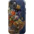 Tabby Cat with Flowers by Nene Thomas iPhone 15 Impact Case
