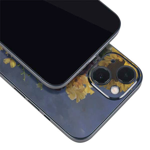 Tabby Cat with Flowers by Nene Thomas iPhone 14 Plus Skin