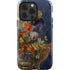 Tabby Cat with Flowers by Nene Thomas iPhone 15 Pro Impact Case