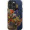 Tabby Cat with Flowers by Nene Thomas iPhone 14 Pro Impact Case