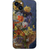 Tabby Cat with Flowers by Nene Thomas iPhone 15 Skin