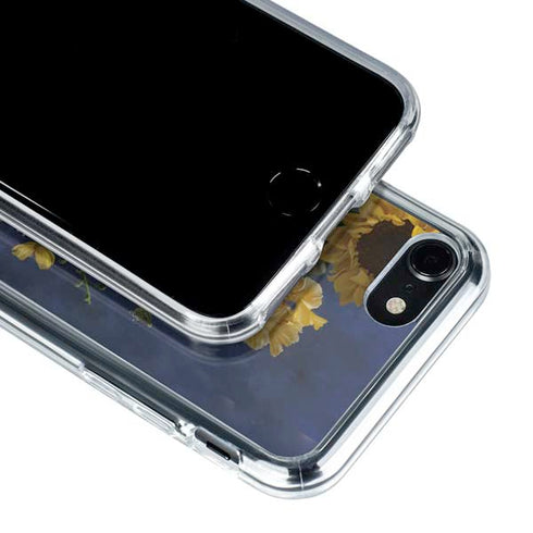 Tabby Cat with Flowers by Nene Thomas iPhone SE (2nd & 3rd Gen) Clear Case