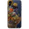 Tabby Cat with Flowers by Nene Thomas iPhone X Skin