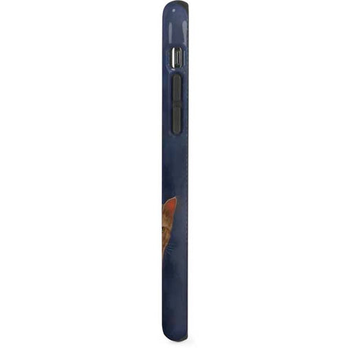 Tabby Cat with Flowers by Nene Thomas iPhone XS Pro Case