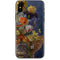 Tabby Cat with Flowers by Nene Thomas iPhone XS Skin