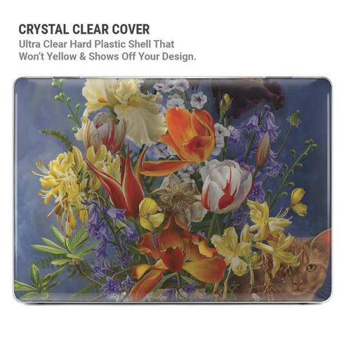 Tabby Cat with Flowers by Nene Thomas MacBook Air 15in (2023-2025) Case plus Skin
