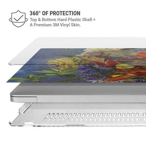 Tabby Cat with Flowers by Nene Thomas MacBook Pro 16in (2019-20) Case plus Skin