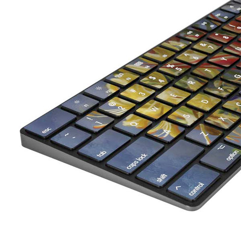Tabby Cat with Flowers by Nene Thomas Magic Keyboard with Numeric Keypad Skin