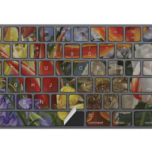 Tabby Cat with Flowers by Nene Thomas Magic Keyboard with Numeric Keypad Skin