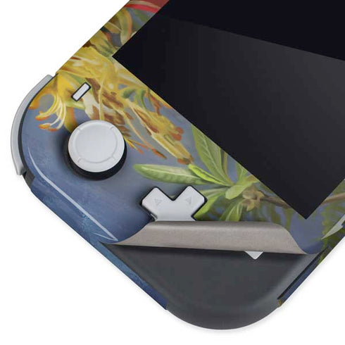 Tabby Cat with Flowers by Nene Thomas Nintendo Switch Lite Skin