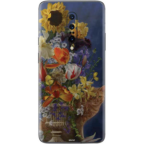 Tabby Cat with Flowers by Nene Thomas OnePlus 7 Pro Skin