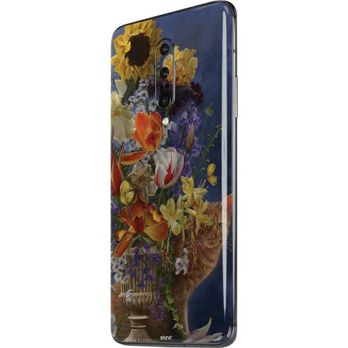 Tabby Cat with Flowers by Nene Thomas OnePlus 7 Pro Skin