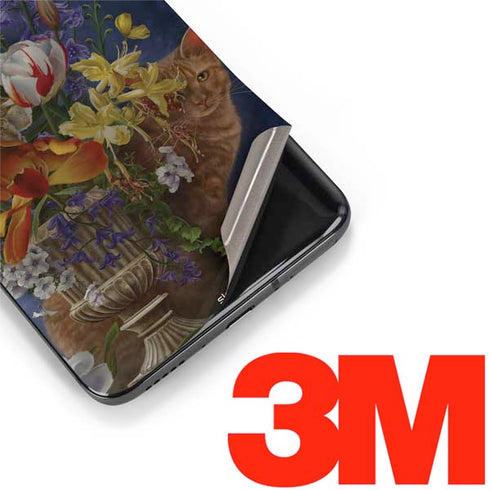 Tabby Cat with Flowers by Nene Thomas OnePlus 7 Pro Skin