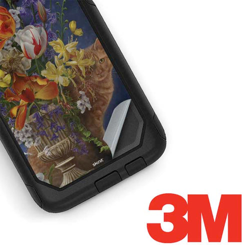 Tabby Cat with Flowers by Nene Thomas Otterbox Commuter Galaxy Skin