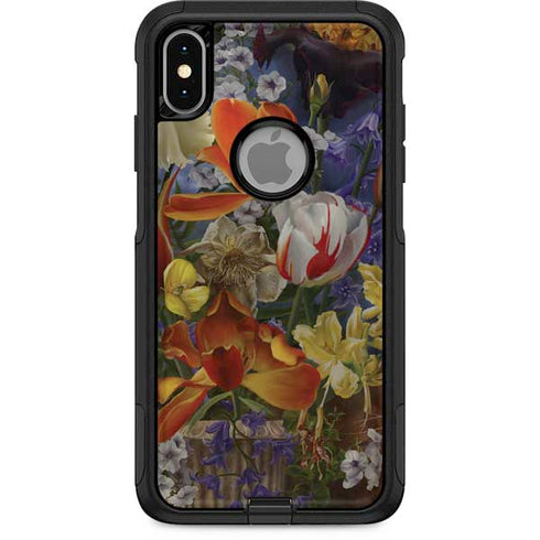 Tabby Cat with Flowers by Nene Thomas Otterbox Commuter iPhone Skin