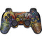 Tabby Cat with Flowers by Nene Thomas PS3 Dual Shock wireless controller Skin