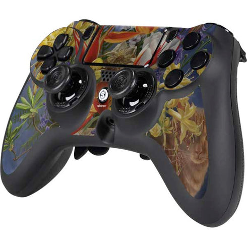 Tabby Cat with Flowers by Nene Thomas PS4/PC SCUF Impact Controller Skin