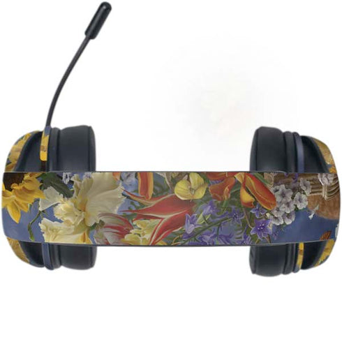 Tabby Cat with Flowers by Nene Thomas Razer Kraken X Skin
