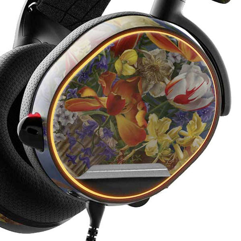 Tabby Cat with Flowers by Nene Thomas SteelSeries Arctis 5 Skin
