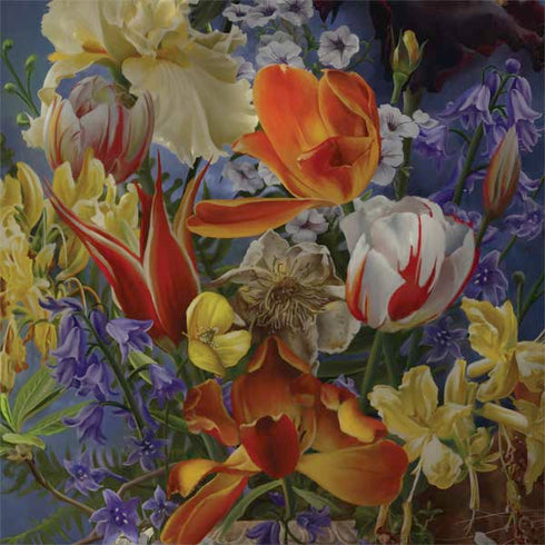 Tabby Cat with Flowers by Nene Thomas Surface Book 2 15in Skin