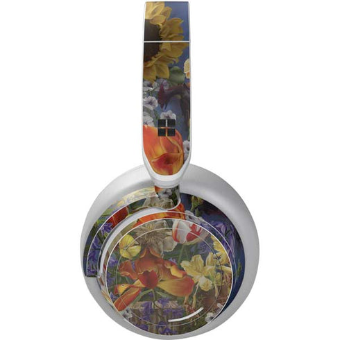 Tabby Cat with Flowers by Nene Thomas Surface Headphones Skin