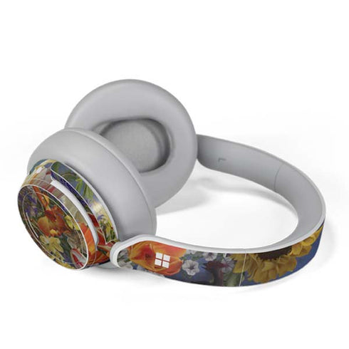 Tabby Cat with Flowers by Nene Thomas Surface Headphones Skin