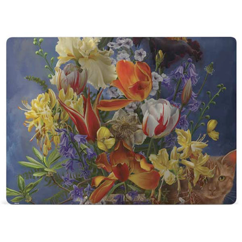 Tabby Cat with Flowers by Nene Thomas Surface Laptop 2 Skin