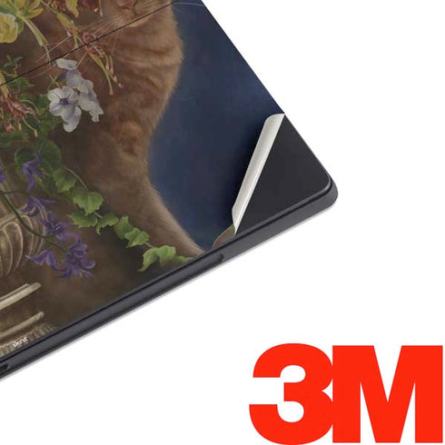 Tabby Cat with Flowers by Nene Thomas Surface Pro 7 Skin