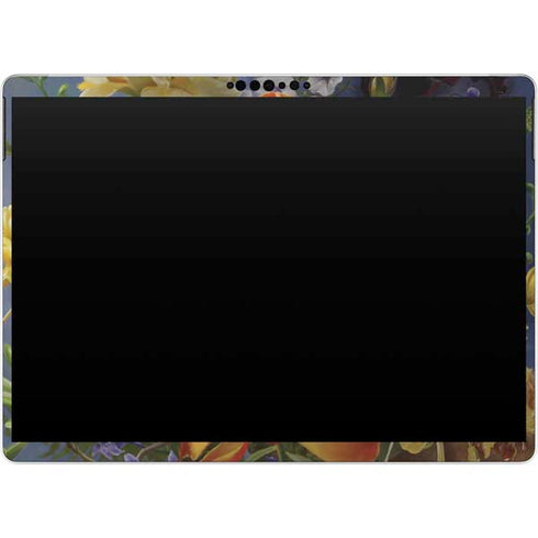 Tabby Cat with Flowers by Nene Thomas Surface Pro 8 Skin