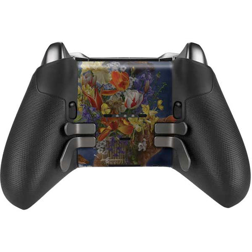 Tabby Cat with Flowers by Nene Thomas Xbox Elite Wireless Controller Series 2 Skin