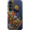 Tabby Cat with Flowers by Nene Thomas Galaxy S24 Impact Case
