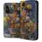 Tabby Cat with Flowers by Nene Thomas iPhone 15 Pro Folio Case