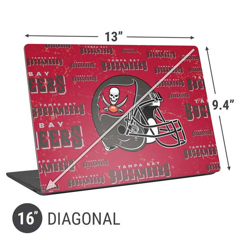 NFL Tampa Bay Buccaneers - Blast Universal Laptop 16in (13 x 9.4in) Skin