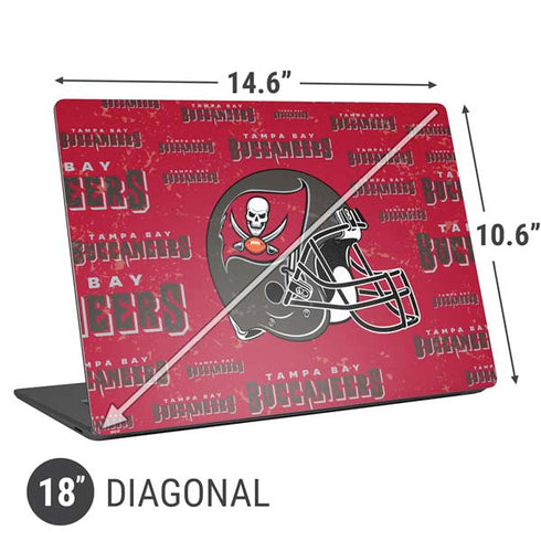 NFL Tampa Bay Buccaneers - Blast Universal Laptop 18in (14.6 x 10.6in) Skin