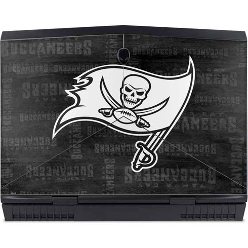 NFL Tampa Bay Buccaneers Black & White Dell Alienware Skin
