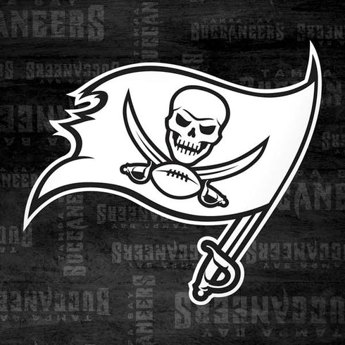 NFL Tampa Bay Buccaneers Black & White Dell Alienware Skin