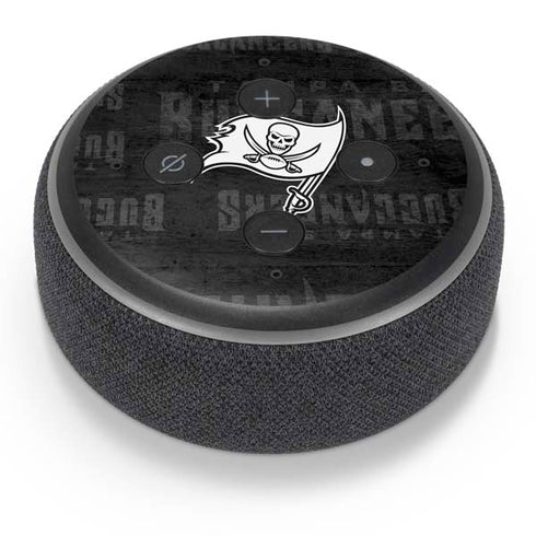 NFL Tampa Bay Buccaneers Black & White Amazon Echo Dot Skin
