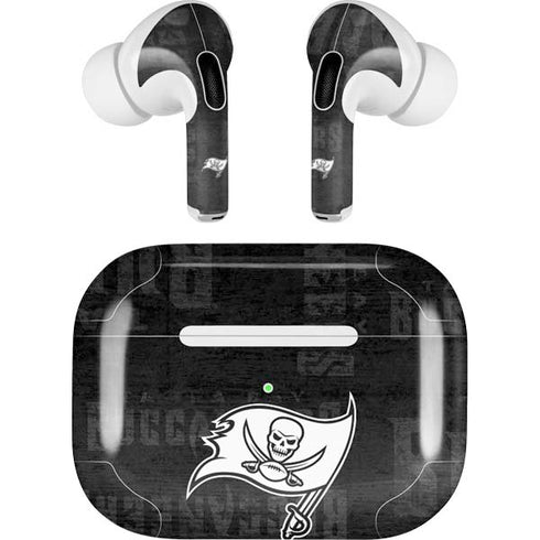 NFL Tampa Bay Buccaneers Black & White Apple AirPods Pro Skin