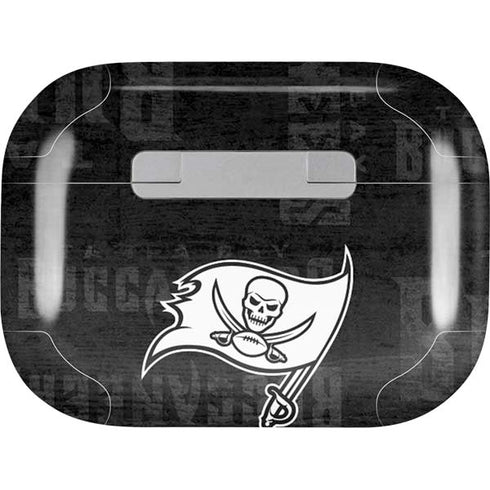 NFL Tampa Bay Buccaneers Black & White Apple AirPods Pro Skin