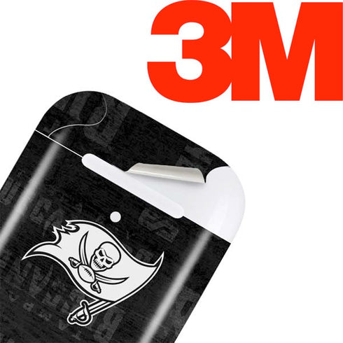NFL Tampa Bay Buccaneers Black & White Apple AirPods Skin
