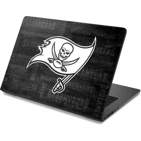 NFL Tampa Bay Buccaneers Black & White Dell Chromebook Skin