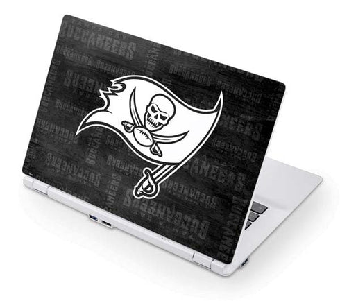 NFL Tampa Bay Buccaneers Black & White Acer Chromebook Skin