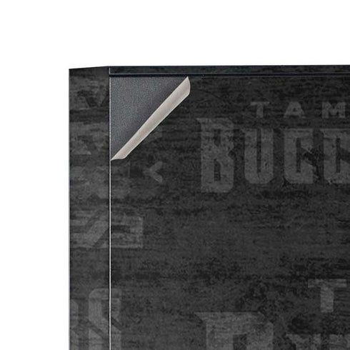 NFL Tampa Bay Buccaneers Black & White Corsair 4000D Tempered Glass Mid-Tower ATX Case Skin