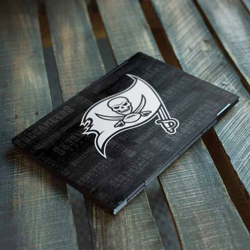 NFL Tampa Bay Buccaneers Black & White HP Envy Skin