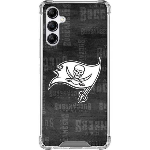 NFL Tampa Bay Buccaneers Black & White Galaxy A14 5G Clear Case